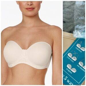 Vanity Fair 5 Ways Women's Bra Beauty Back Smoothing Size 36C Rose Beige